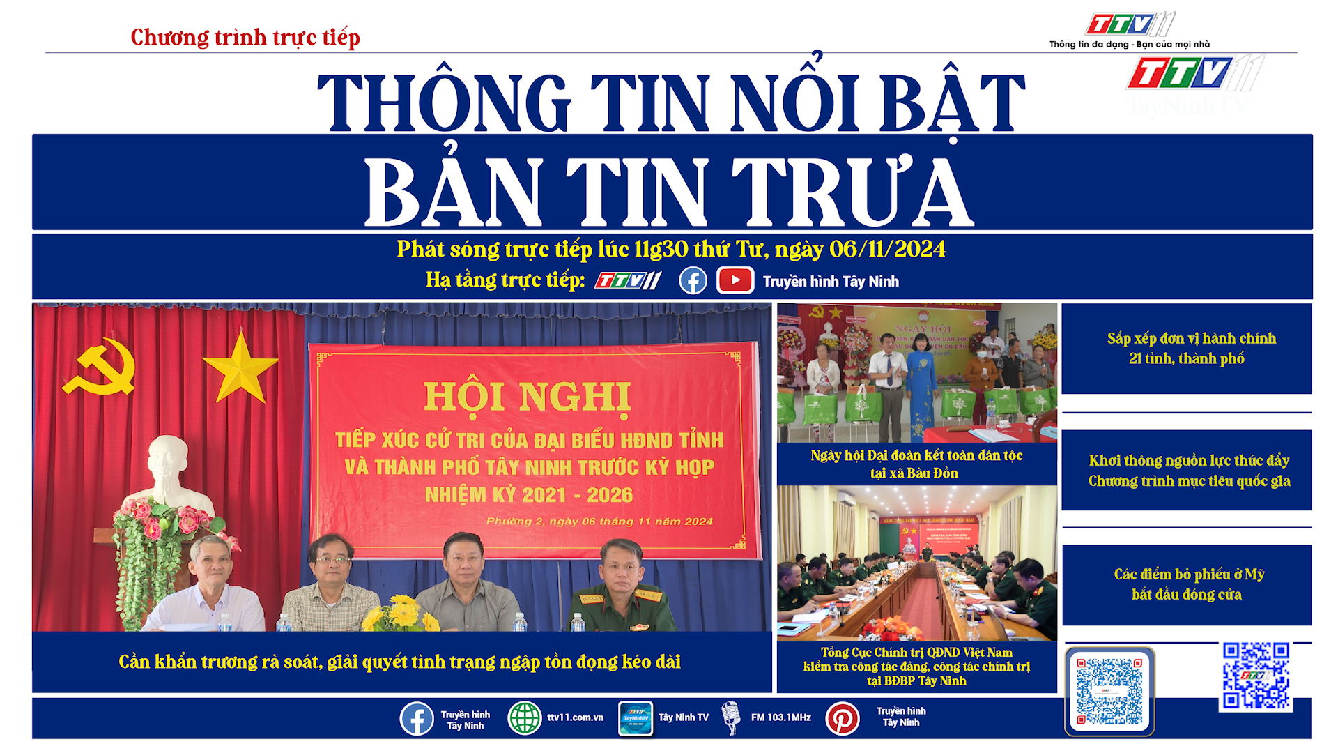 Bản tin trưa 06-11-2024 | Tin tức hôm nay | TayNinhTV